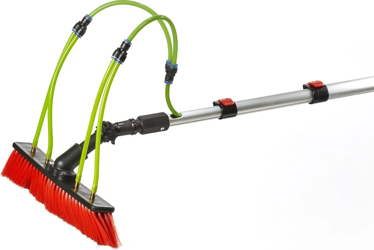 Aqua2Go Telescoopsteel 7,2 Meter - Lichtgewicht Aluminium - 40 Cm. Borstel - Ramen Wassen - Zonnepanelen 4 Aqua2Go Telescoopsteel 7,2 Meter - Lichtgewicht Aluminium - 40 Cm. Borstel - Ramen Wassen - Zonnepanelen - Afbeelding 2