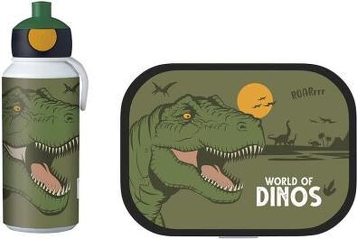 Mepal – Lunchset Campus (pu + Lb) – Pop-up Drinkfles En Broodtrommel Voor Kinderen – Dino – Bento Box – Lekvrij 3 Mepal – Lunchset Campus (pu + Lb) – Pop-up Drinkfles En Broodtrommel Voor Kinderen – Dino – Bento Box – Lekvrij