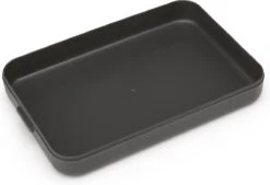 Brabantia Make & Take Lunchbox - Plat - Kunststof - Dark Grey -Huishoudelijke Artikelen Winkel 1200x819