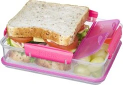 Sistema To Go Snackdoos Snack Attack Duo - Roze- 975 Ml -Huishoudelijke Artikelen Winkel 1200x826