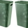 Curver Infinity Recycled Wasmand Met Deksel - 60L - 2 Stuks - Groen -Huishoudelijke Artikelen Winkel 1200x830 3