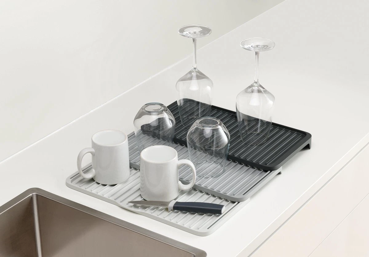 Joseph Joseph - Tier - Afdruipmat - Uitschuifbaar - Grijs 10 Joseph Joseph - Tier - Afdruipmat - Uitschuifbaar - Grijs - Afbeelding 8