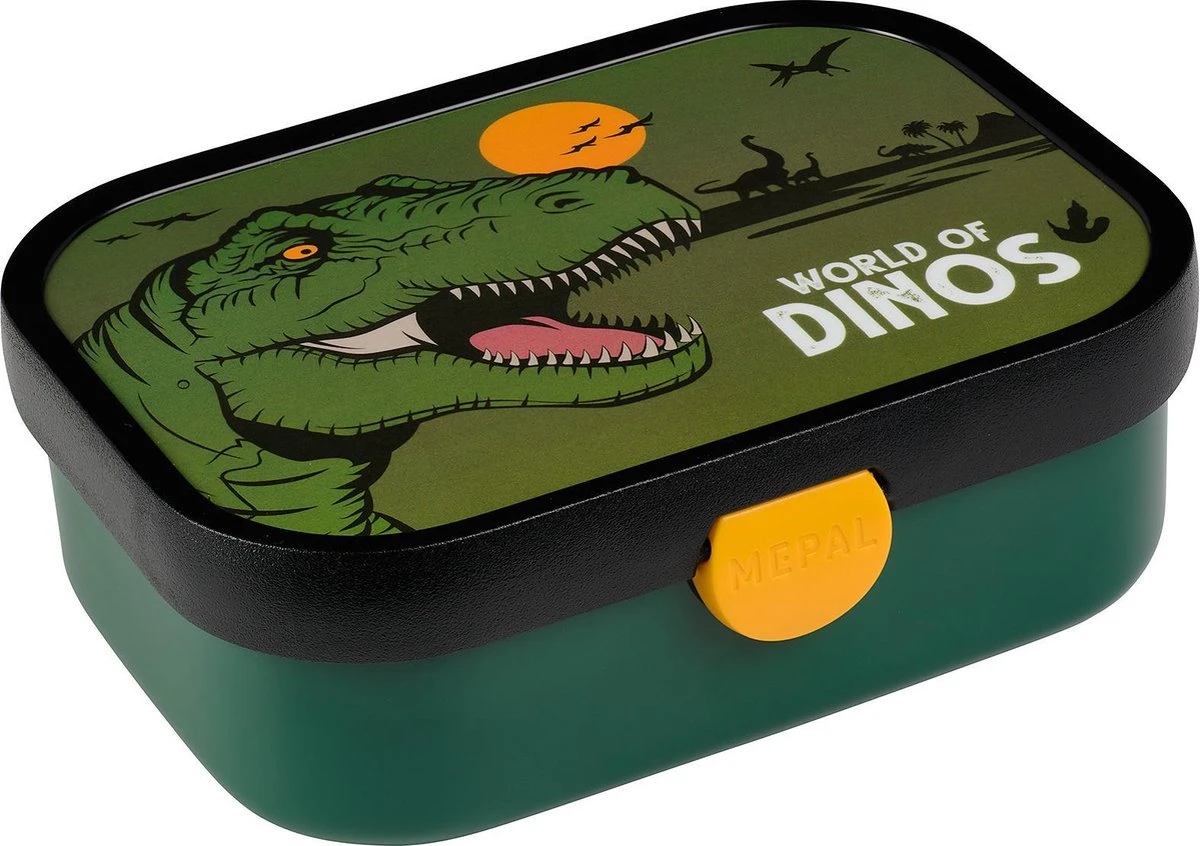 Mepal – Lunchset Campus (pu + Lb) – Pop-up Drinkfles En Broodtrommel Voor Kinderen – Dino – Bento Box – Lekvrij 4 Mepal – Lunchset Campus (pu + Lb) – Pop-up Drinkfles En Broodtrommel Voor Kinderen – Dino – Bento Box – Lekvrij - Afbeelding 2