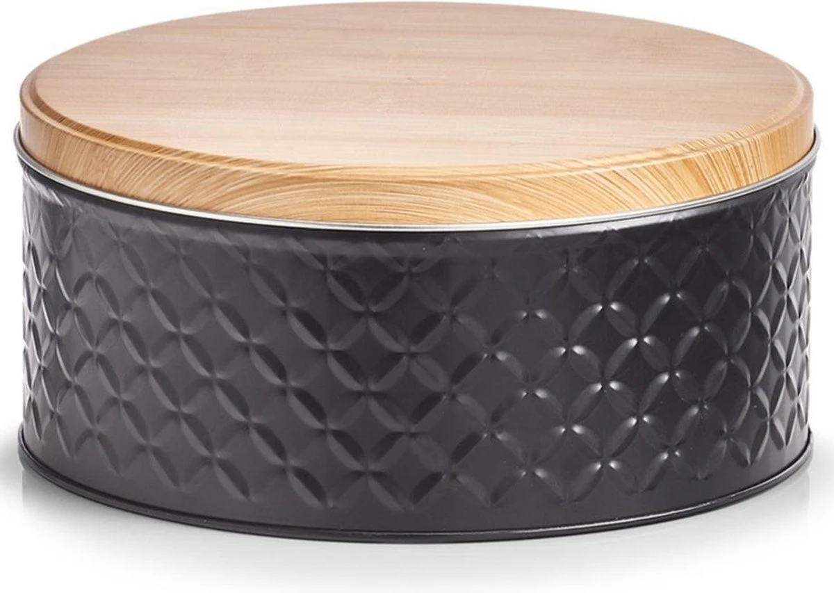 Zeller Bewaar/voorraad Blikken - Zwart - 3,8L - 20 X 9,5 Cm 3 Zeller Bewaar/voorraad Blikken - Zwart - 3,8L - 20 X 9,5 Cm