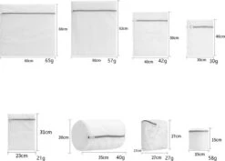 Product Depot Waszakken Voor Wasgoed - Waszak - Waszakje Lingerie - Wastas - Set Van 8 -Huishoudelijke Artikelen Winkel 1200x858 1