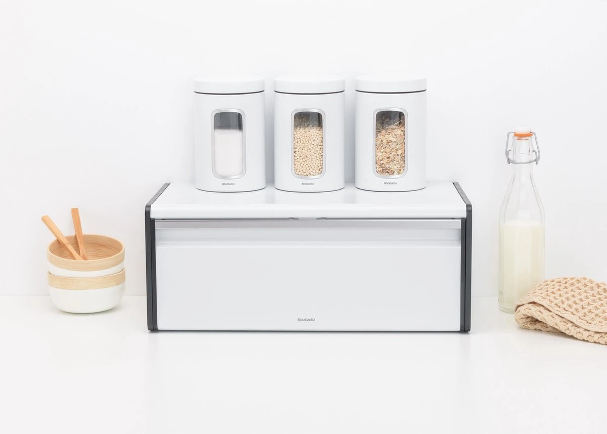 Brabantia Broodtrommel - Met Klepdeksel - White 9 Brabantia Broodtrommel - Met Klepdeksel - White - Afbeelding 7