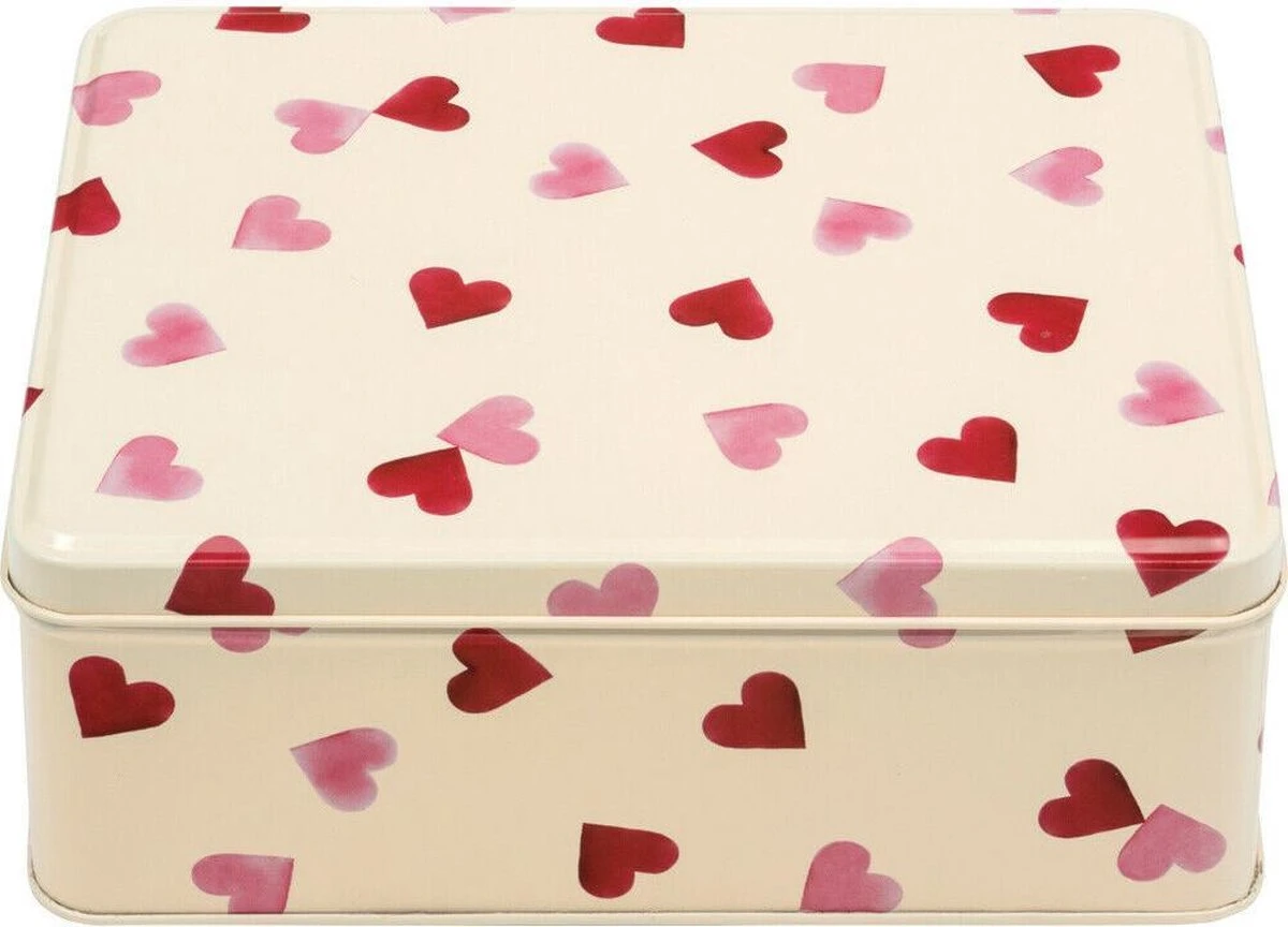 Emma Bridgewater - Vershouddoos - Bewaarblik - Rechthoek - Pink Hearts 3 Emma Bridgewater - Vershouddoos - Bewaarblik - Rechthoek - Pink Hearts