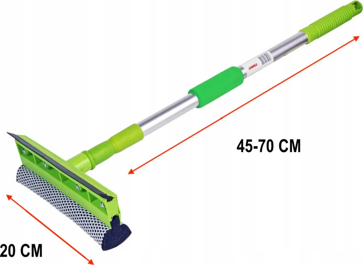 Merkloos Telescoopsteel Ramenwassen – Telescopische Ramenwasser – Uitschuifbare Ramenwisser – Verstelbare Ramentrekker – Glazenwassen – Glazenwasser – Ruitenwasser – Ruitenwisser – Spons En Trekker – 45-70 CM 4 Merkloos Telescoopsteel Ramenwassen – Telescopische Ramenwasser – Uitschuifbare Ramenwisser – Verstelbare Ramentrekker – Glazenwassen – Glazenwasser – Ruitenwasser – Ruitenwisser – Spons En Trekker – 45-70 CM - Afbeelding 2