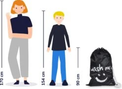 Wonair - Waszak Groot - 60x90cm - Zwart - Met Trekkoord En Draagband 15 Wonair - Waszak Groot - 60x90cm - Zwart - Met Trekkoord En Draagband -Huishoudelijke Artikelen Winkel 1200x877