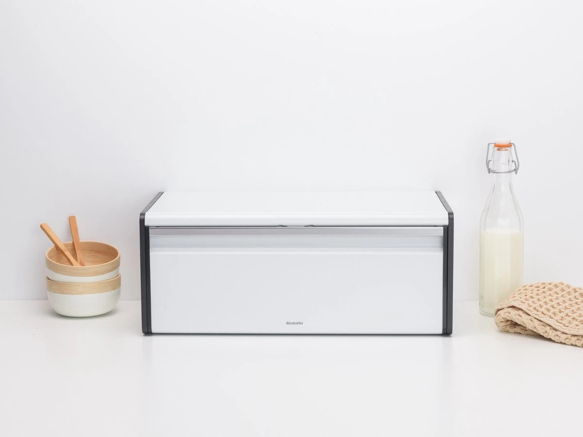 Brabantia Broodtrommel - Met Klepdeksel - White 4 Brabantia Broodtrommel - Met Klepdeksel - White - Afbeelding 2