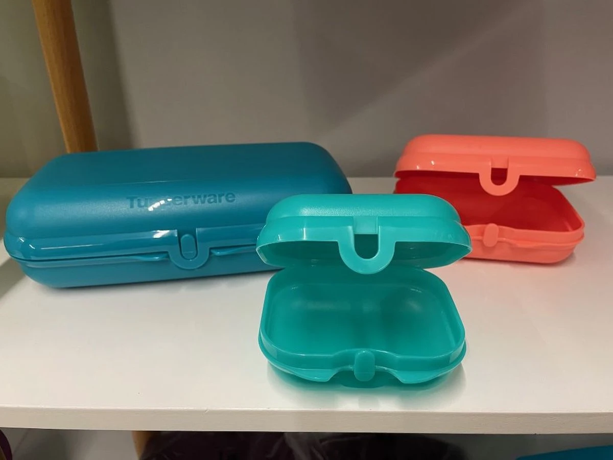 Tupperware Smartclip Set Van 3 (snackdoosjes) 5 Tupperware Smartclip Set Van 3 (snackdoosjes) - Afbeelding 3