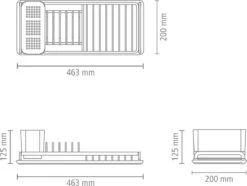 Brabantia SinkSide Afdruiprek Compact - Mid Grey -Huishoudelijke Artikelen Winkel 1200x906 1