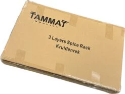 TammaT - Kruidenrek - Kruidenrek Staand - Inklapbare Keukenrek - 3-laags 35x21x56,5CM - Keuken Organizer - Aanrecht Organizer - Keuken Opslag - Roestvrij Staal - Opbergrek - Keuken Organizers - Roestvrij En Krasvrij -Huishoudelijke Artikelen Winkel 1200x906
