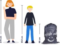 Wonair - Grote Waszak - Wash Me - Wastas - 60x90cm - Grijs - Met Trekkoord 14 Wonair - Grote Waszak - Wash Me - Wastas - 60x90cm - Grijs - Met Trekkoord -Huishoudelijke Artikelen Winkel 1200x909