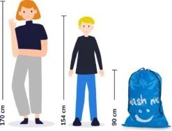 Wonair - Waszakken Voor Wasgoed - 60x90cm - Hemelsblauw - Met Trekkoord -Huishoudelijke Artikelen Winkel 1200x913 1