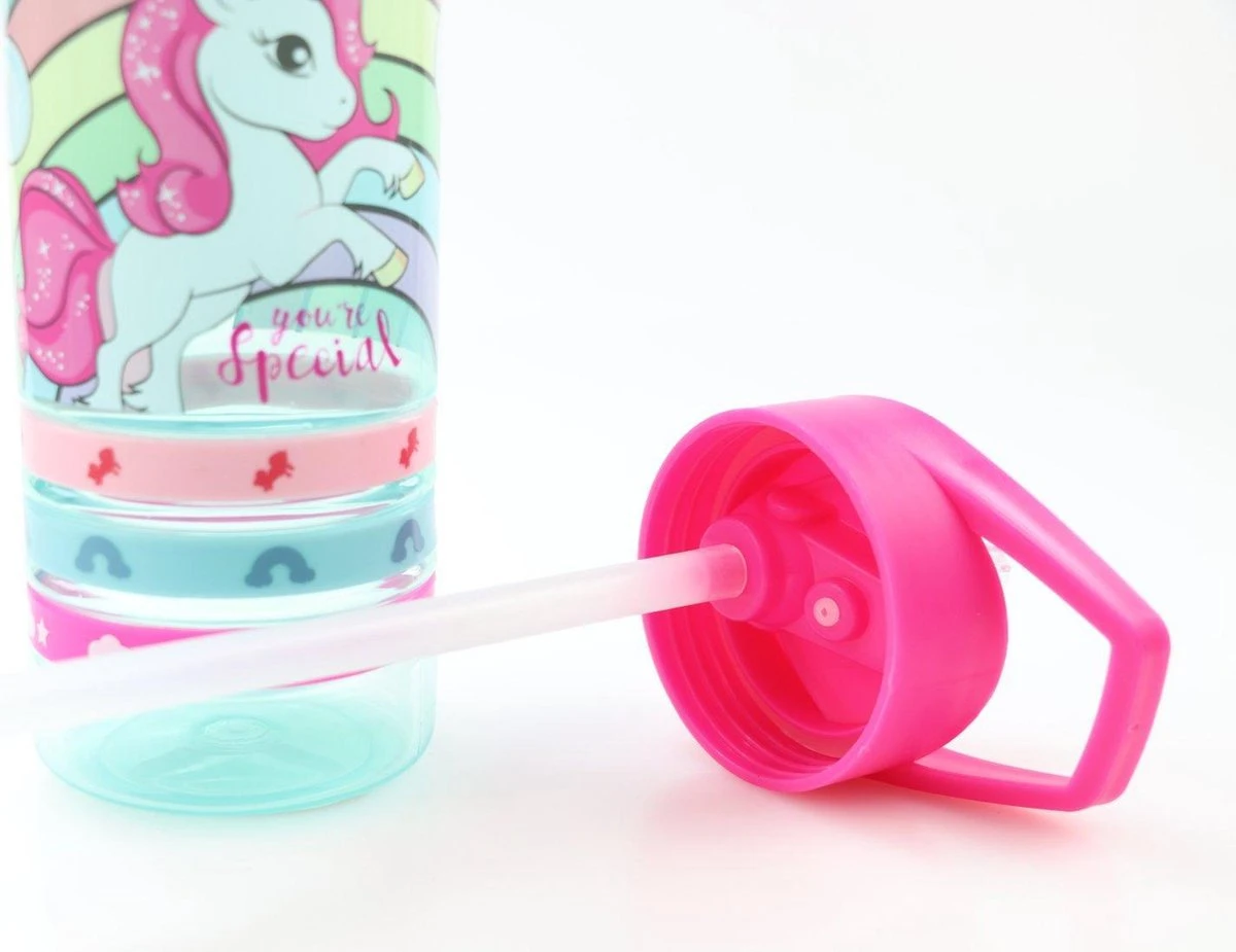Unicorn Broodtrommel + PET Drinkfles Lichtblauw | Eenhoorn Lunchbox Set Voor Meisjes LS22 9 Unicorn Broodtrommel + PET Drinkfles Lichtblauw | Eenhoorn Lunchbox Set Voor Meisjes LS22 - Afbeelding 8