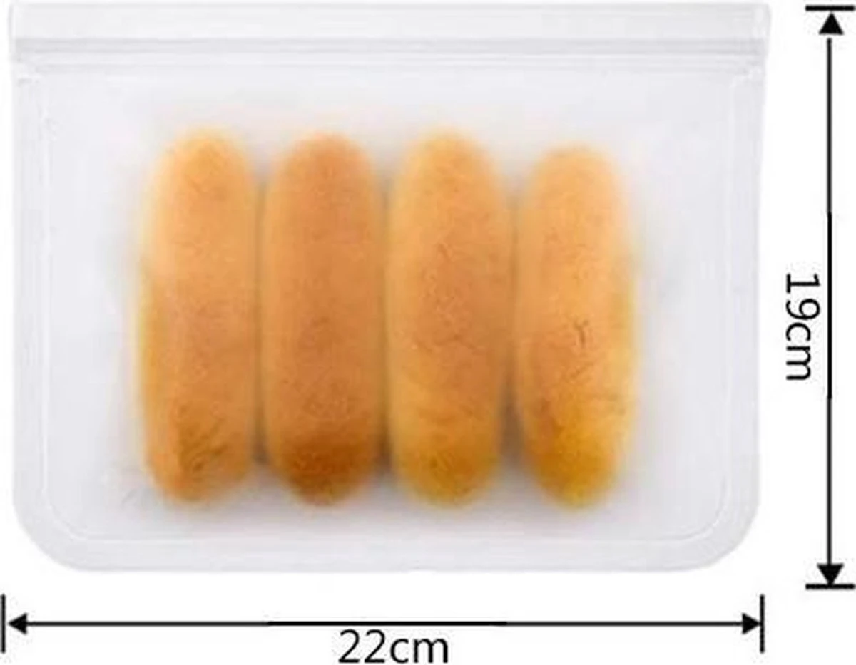 Herbruikbare Vershoudzakken Voor Diepvries, Koelkast En Vriezer – Set Van 2 Stuks - Formaat GROOT - 1000 ML Per Stuk - 19 X 22 Cm - Luchtdicht, Lekvrij En EXTRA STERK - Bewaarzakjes / Boterhamzakje - BPA Vrij 7 Herbruikbare Vershoudzakken Voor Diepvries, Koelkast En Vriezer – Set Van 2 Stuks - Formaat GROOT - 1000 ML Per Stuk - 19 X 22 Cm - Luchtdicht, Lekvrij En EXTRA STERK - Bewaarzakjes / Boterhamzakje - BPA Vrij - Afbeelding 5