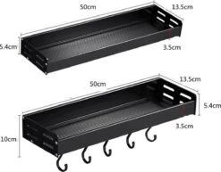 Merkloos TDR - Kruidenrek - Ophangbaar - Inclusief 6 Verplaatsbare Haken Voor Keukengereedschap - 50 Cm - Zwart 12 Merkloos TDR - Kruidenrek - Ophangbaar - Inclusief 6 Verplaatsbare Haken Voor Keukengereedschap - 50 Cm - Zwart -Huishoudelijke Artikelen Winkel 1200x938
