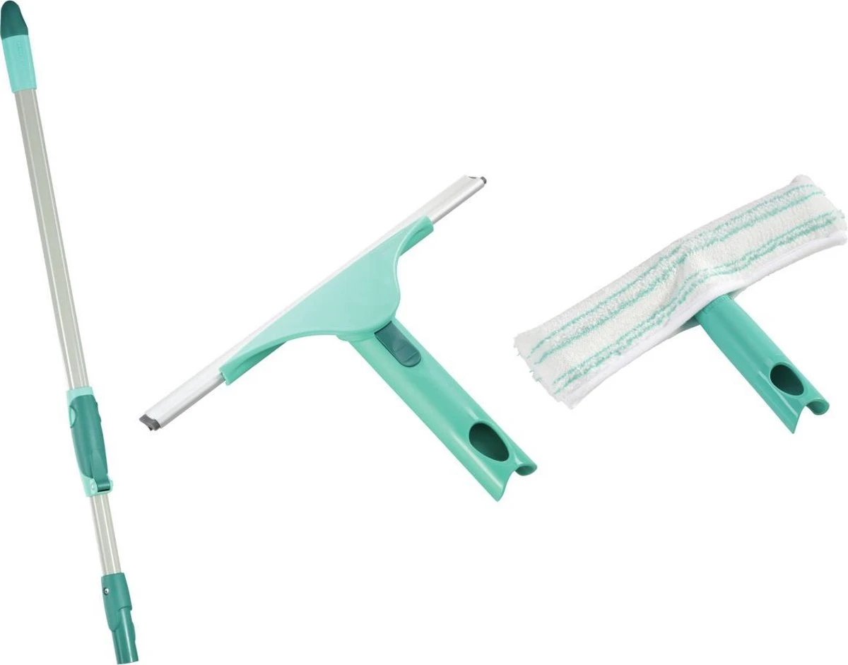 Leifheit Set Raamreiniging Telescoop Steel 80 - 135 Cm - Inwasser - Powerslide M - Click Cystem 2 Leifheit Set Raamreiniging Telescoop Steel 80 - 135 Cm - Inwasser - Powerslide M - Click Cystem