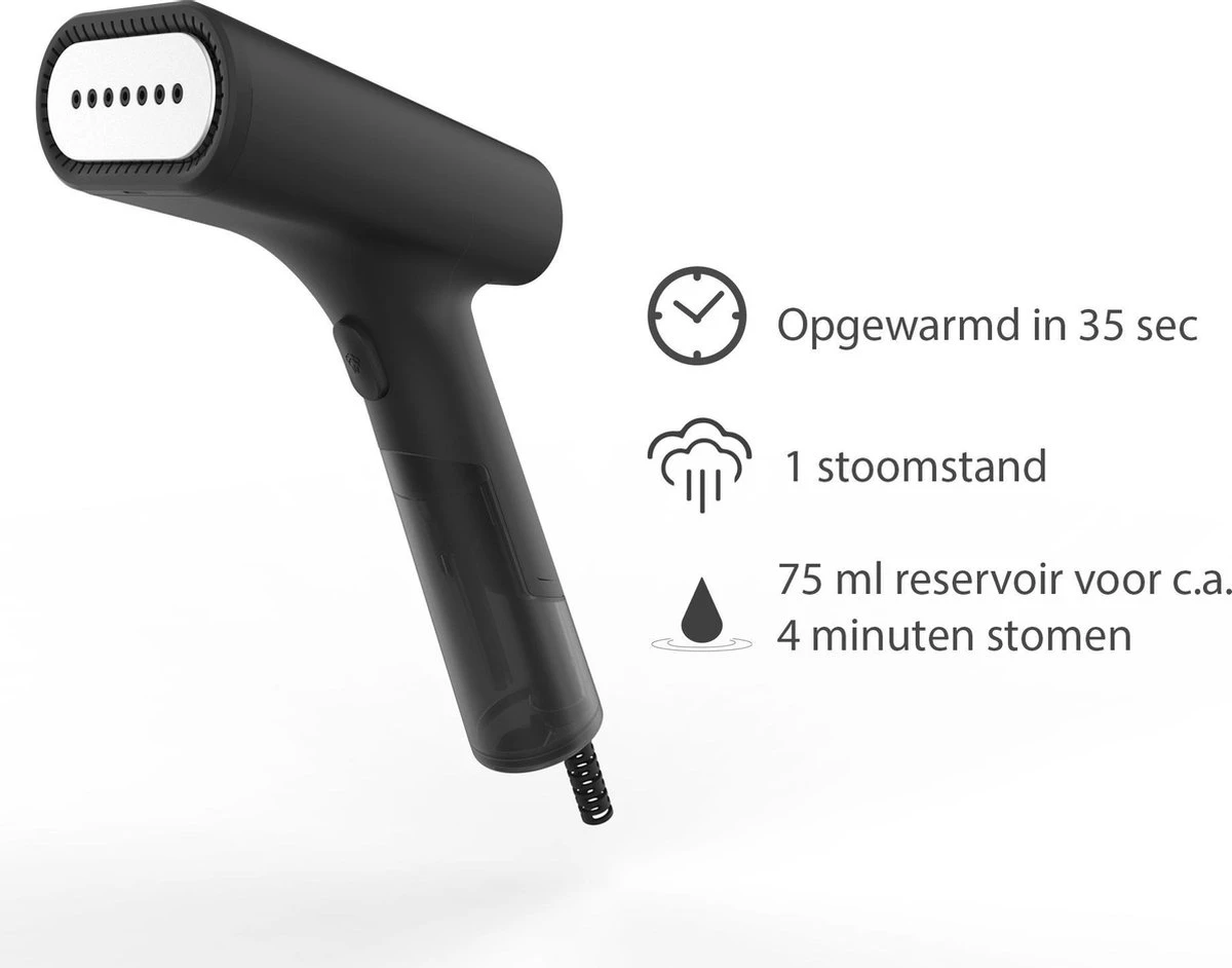 SteamOne DTC75 Black - Handstomer - Kledingstomer 5 SteamOne DTC75 Black - Handstomer - Kledingstomer - Afbeelding 3