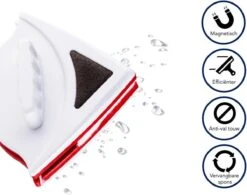 Merkloos Magnetische Raamwisser - Ruitenreiniger - Inclusief 24 Sponsjes + 4 Wissers + 4 Buttons -Huishoudelijke Artikelen Winkel 1200x947 3