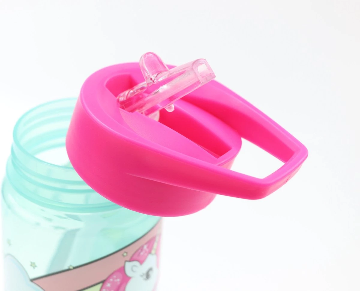 Unicorn Broodtrommel + PET Drinkfles Lichtblauw | Eenhoorn Lunchbox Set Voor Meisjes LS22 4 Unicorn Broodtrommel + PET Drinkfles Lichtblauw | Eenhoorn Lunchbox Set Voor Meisjes LS22 - Afbeelding 3