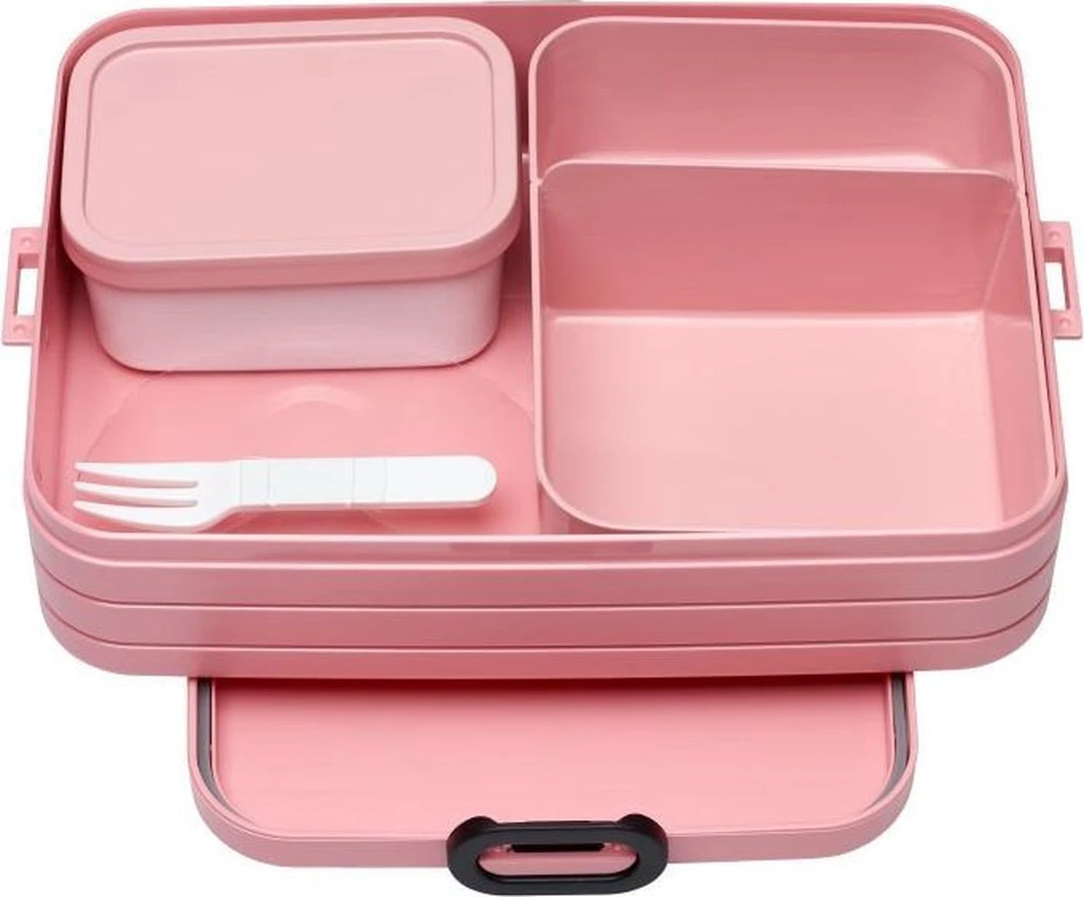 Mepal – Bento Lunchbox Take A Break Large- Inclusief Bento Box – Nordic Pink – Lunchbox Voor Volwassenen 10 Mepal – Bento Lunchbox Take A Break Large- Inclusief Bento Box – Nordic Pink – Lunchbox Voor Volwassenen - Afbeelding 8