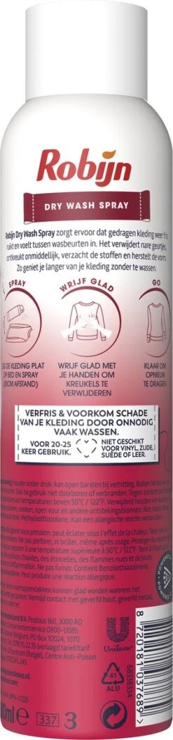 Robijn Pink Sensation Dry Wash Spray - 6 X 200 Ml - Voordeelverpakking 11 Robijn Pink Sensation Dry Wash Spray - 6 X 200 Ml - Voordeelverpakking -Huishoudelijke Artikelen Winkel 282x1200 2