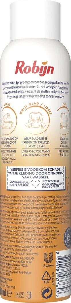 Robijn Original Dry Wash Spray - 6 X 200 Ml - Voordeelverpakking 12 Robijn Original Dry Wash Spray - 6 X 200 Ml - Voordeelverpakking -Huishoudelijke Artikelen Winkel 282x1200