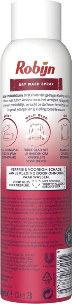 Robijn Pink Sensation Dry Wash Spray 200 Ml 11 Robijn Pink Sensation Dry Wash Spray 200 Ml -Huishoudelijke Artikelen Winkel 284x1200 1