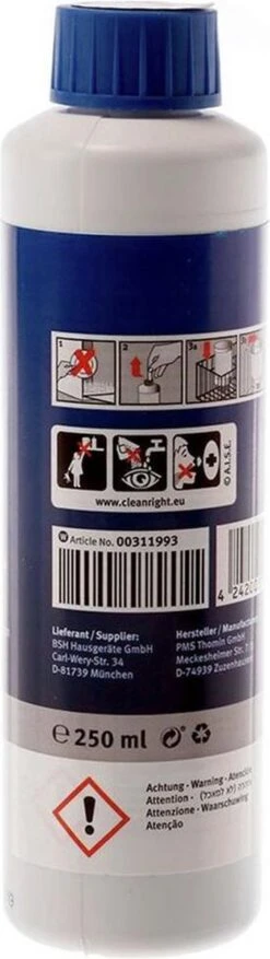 Bosch / Siemens Vaatwasser Reiniger - 250 Ml 8 Bosch / Siemens Vaatwasser Reiniger - 250 Ml -Huishoudelijke Artikelen Winkel 338x1200