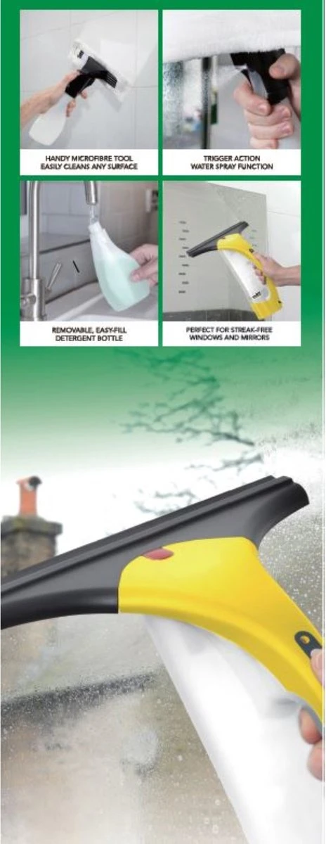 Hofftech Ruitenreiniger Oplaadbaar + Sproeifles 7 Hofftech Ruitenreiniger Oplaadbaar + Sproeifles - Afbeelding 5