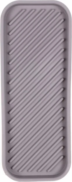 Benson Afdruipmat - Siliconen - 23.5 X 9.5 Cm - Grijs -Huishoudelijke Artikelen Winkel 478x1200 3