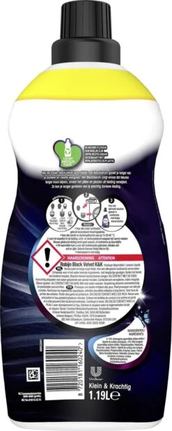 Robijn Klein & Krachtig Classics Black Velvet Vloeibaar Wasmiddel - 2 X 34 Wasbeurten - Voordeelverpakking -Huishoudelijke Artikelen Winkel 480x1200