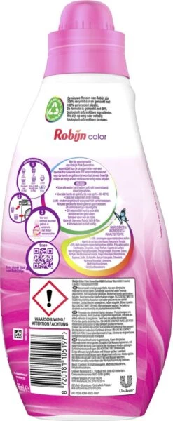 Robijn Klein & Krachtig Classics Color Pink Sensation Vloeibaar Wasmiddel - 8 X 19 Wasbeurten - Voordeelverpakking -Huishoudelijke Artikelen Winkel 494x1200