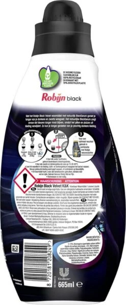Robijn Klein & Krachtig Black Velvet Vloeibaar Wasmiddel - 8 X 19 Wasbeurten - Voordeelverpakking 14 Robijn Klein & Krachtig Black Velvet Vloeibaar Wasmiddel - 8 X 19 Wasbeurten - Voordeelverpakking -Huishoudelijke Artikelen Winkel 495x1200 4