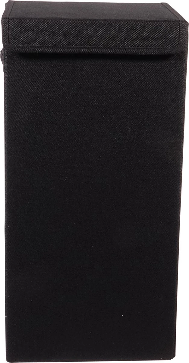 MDF Verstevigde Opvouwbare Wasmand 54 Liter 30x30x60 Cm - Zwart 7 MDF Verstevigde Opvouwbare Wasmand 54 Liter 30x30x60 Cm - Zwart - Afbeelding 5