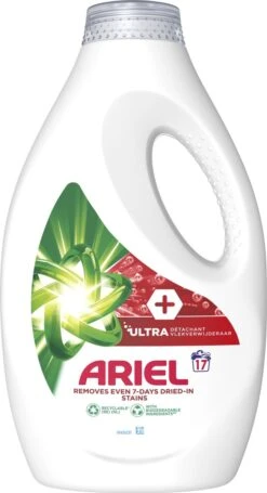 Ariel Vloeibaar Wasmiddel + Ultra Vlekverwijderaar - 4 X 17 Wasbeurten - Voordeelverpakking -Huishoudelijke Artikelen Winkel 651x1200 1