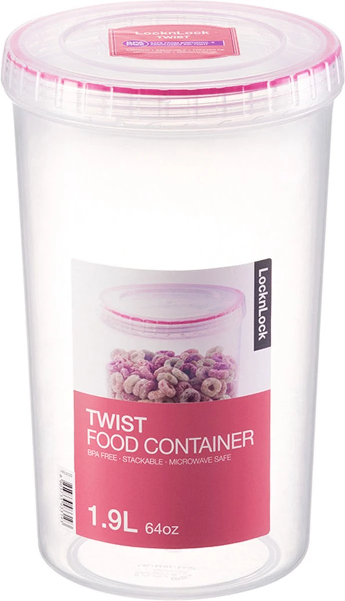 Lock&Lock Beschuitbus - Bewaardoos Voor Beschuit - Rijstwafel Bewaarbus - Voorraadbussen - Set Van 2 Stuks - 1,9 Liter - Transparant 6 Lock&Lock Beschuitbus - Bewaardoos Voor Beschuit - Rijstwafel Bewaarbus - Voorraadbussen - Set Van 2 Stuks - 1,9 Liter - Transparant - Afbeelding 4