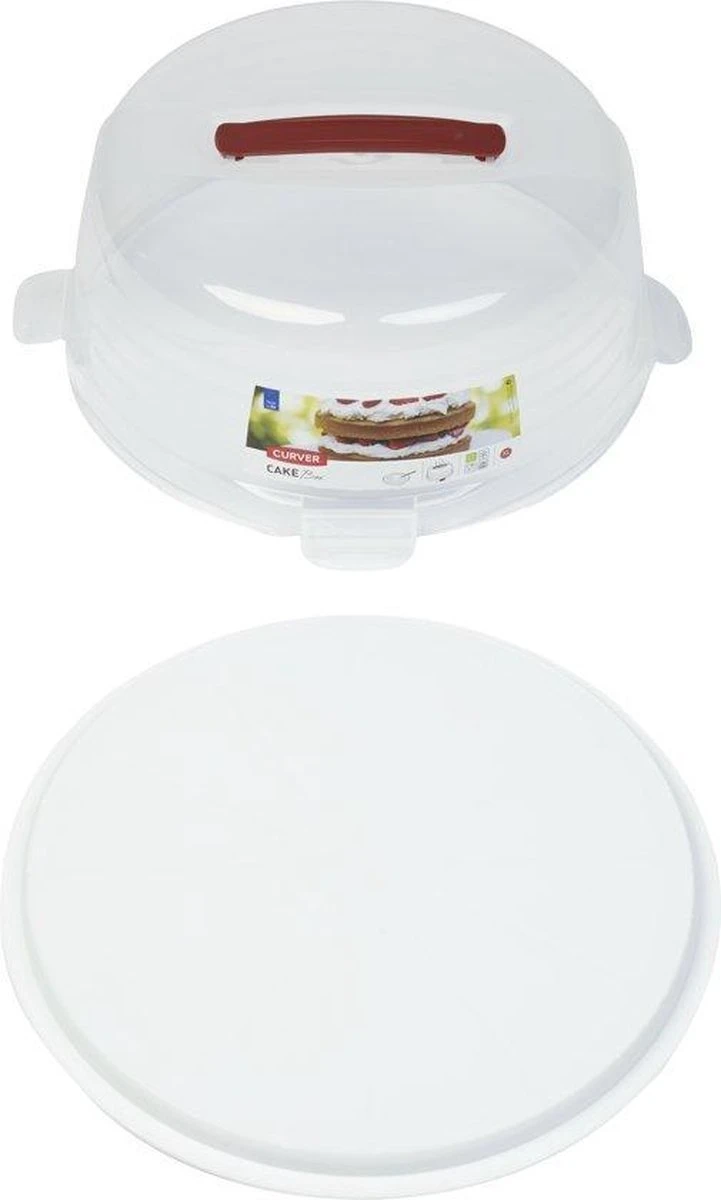 Curver Chef@Home Taartdoos Hoog - Wit 7 Curver Chef@Home Taartdoos Hoog - Wit - Afbeelding 5