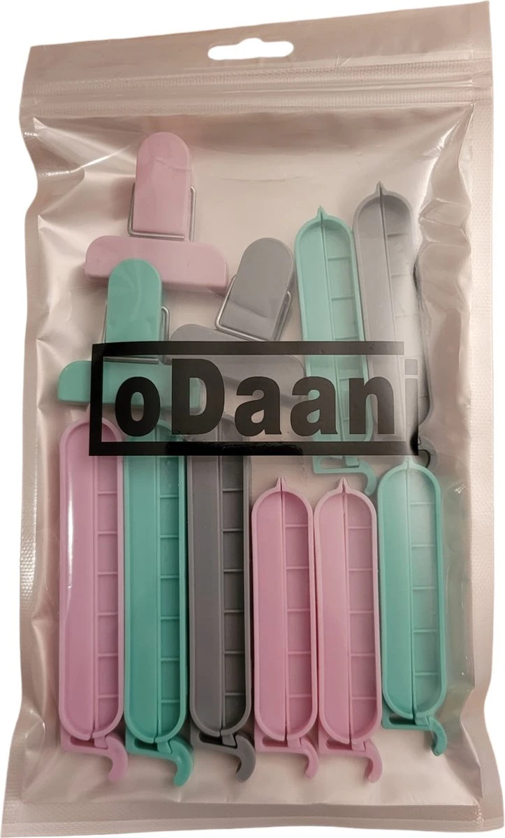 Vershoudclips - Zakafsluiter - Vershoudknijpers - Sluitclips - 12 Stuks - ODaani 5 Vershoudclips - Zakafsluiter - Vershoudknijpers - Sluitclips - 12 Stuks - ODaani - Afbeelding 3