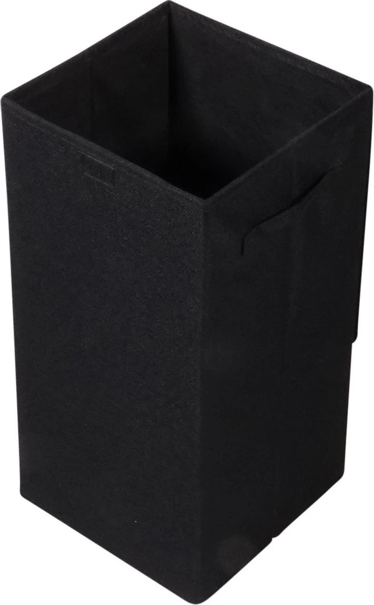 MDF Verstevigde Opvouwbare Wasmand 54 Liter 30x30x60 Cm - Zwart 5 MDF Verstevigde Opvouwbare Wasmand 54 Liter 30x30x60 Cm - Zwart - Afbeelding 3