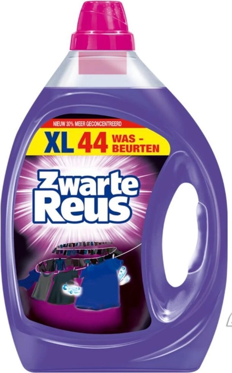 Zwarte Reus Gel - 44 Wasbeurten - Vloeibaar - Wasmiddel 3 Zwarte Reus Gel - 44 Wasbeurten - Vloeibaar - Wasmiddel