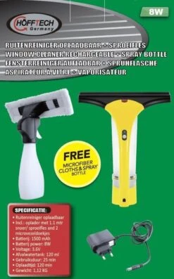 Hofftech Ruitenreiniger Oplaadbaar + Sproeifles 13 Hofftech Ruitenreiniger Oplaadbaar + Sproeifles -Huishoudelijke Artikelen Winkel 747x1200 1