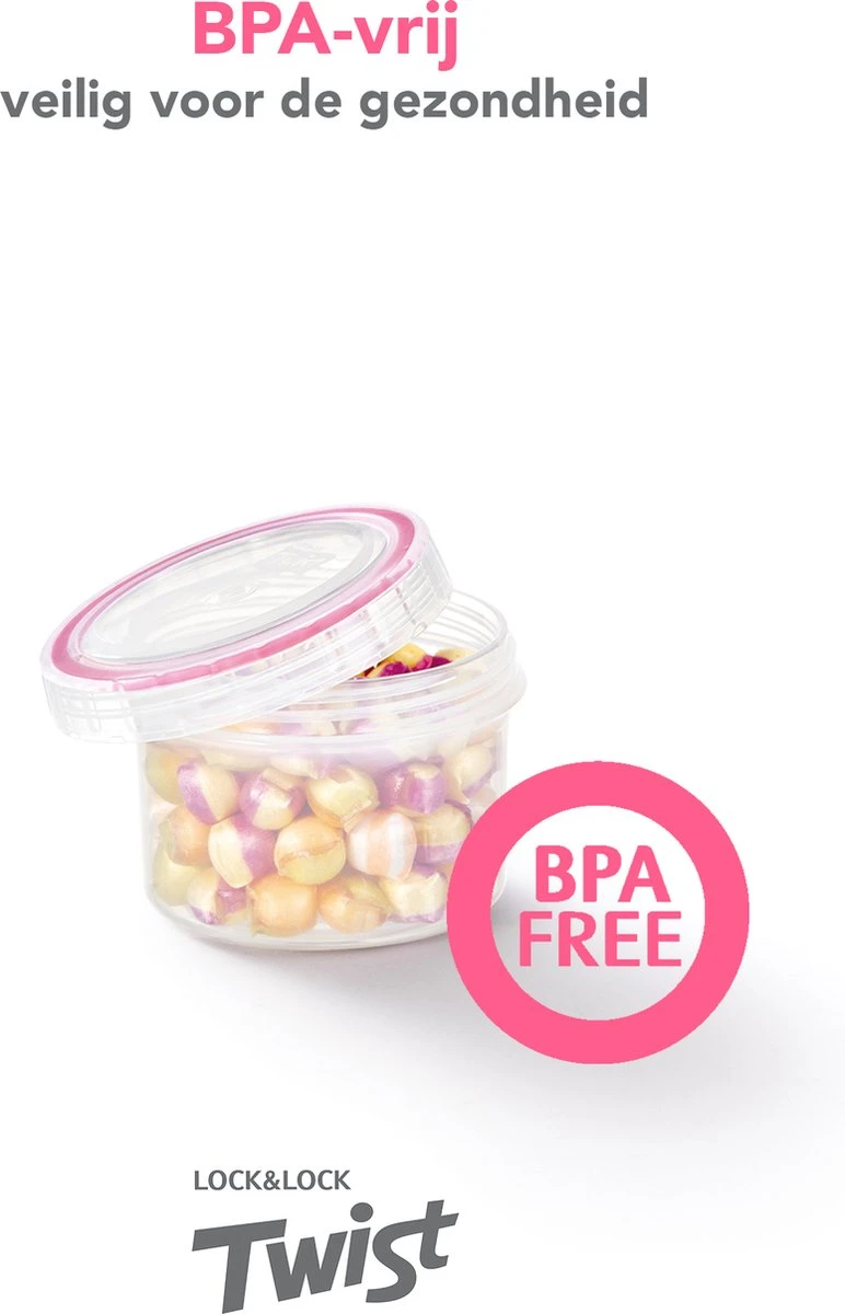 Lock&Lock Voorraadbussen - Vershoudbakjes - Bewaardozen Voedsel - Sausbakjes Met Deksel - Dressing Bakje - Kruidenpotjes - Babyvoeding Bewaarbakjes - 150 Ml - Rond - Luchtdicht - BPA Vrij - Set Van 6 Stuks 8 Lock&Lock Voorraadbussen - Vershoudbakjes - Bewaardozen Voedsel - Sausbakjes Met Deksel - Dressing Bakje - Kruidenpotjes - Babyvoeding Bewaarbakjes - 150 Ml - Rond - Luchtdicht - BPA Vrij - Set Van 6 Stuks - Afbeelding 6