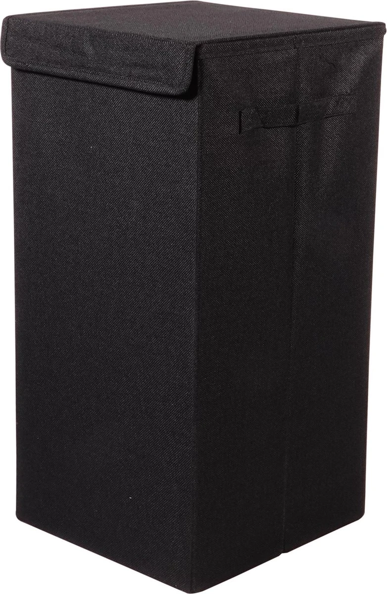 MDF Verstevigde Opvouwbare Wasmand 54 Liter 30x30x60 Cm - Zwart 8 MDF Verstevigde Opvouwbare Wasmand 54 Liter 30x30x60 Cm - Zwart - Afbeelding 6