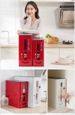 Merkloos TDR-Japans Rijst/Granen Container/Dispenser/ Opbergdoos - 6KG Inhoud - Wit 26 Merkloos TDR-Japans Rijst/Granen Container/Dispenser/ Opbergdoos - 6KG Inhoud - Wit -Huishoudelijke Artikelen Winkel 787x1200