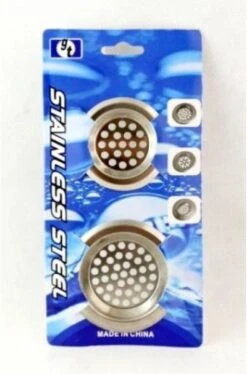 Merkloos 2 Stainless Steel Gootsteen Zeefjes 4 En 5 CM