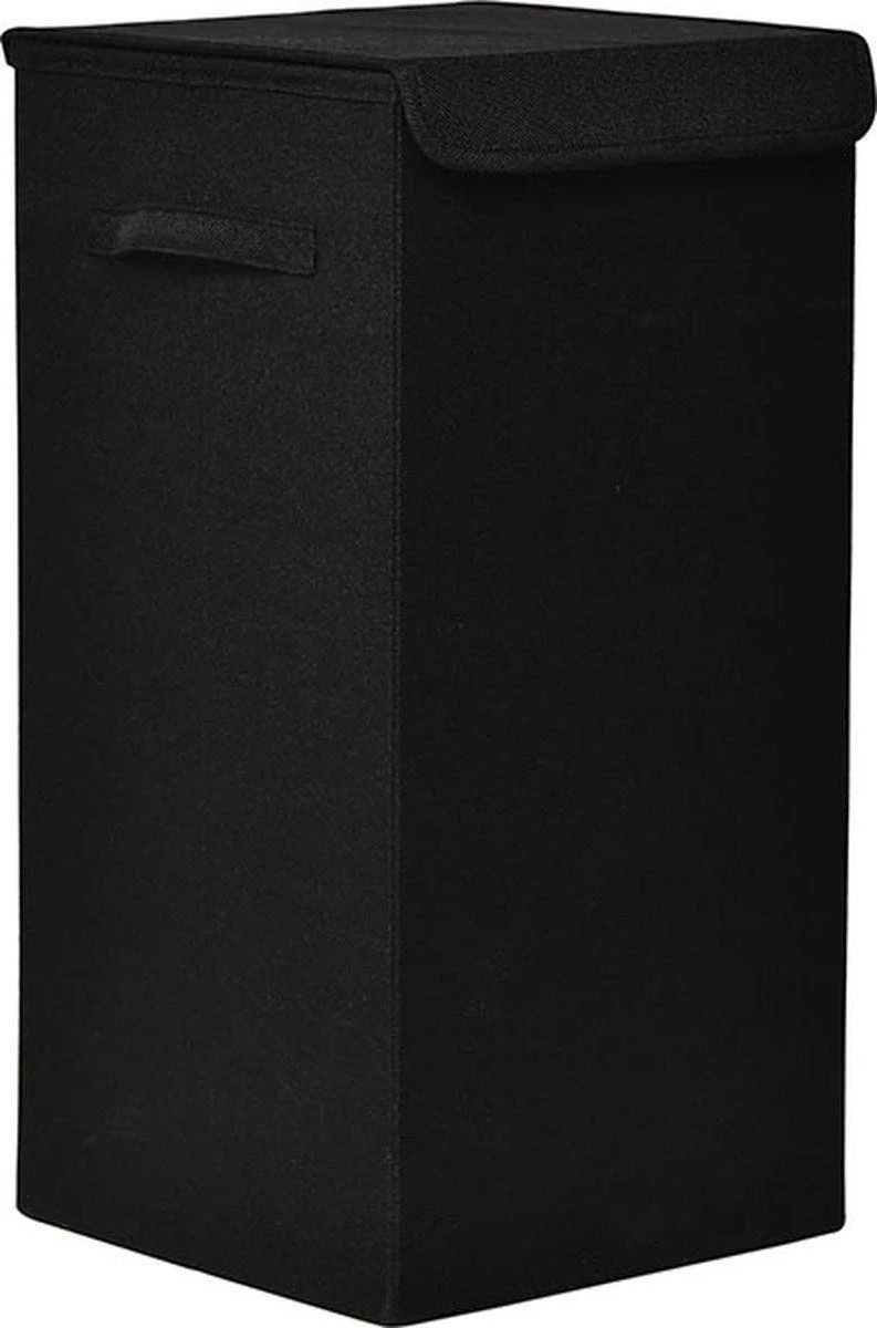 MDF Verstevigde Opvouwbare Wasmand 54 Liter 30x30x60 Cm - Zwart 3 MDF Verstevigde Opvouwbare Wasmand 54 Liter 30x30x60 Cm - Zwart