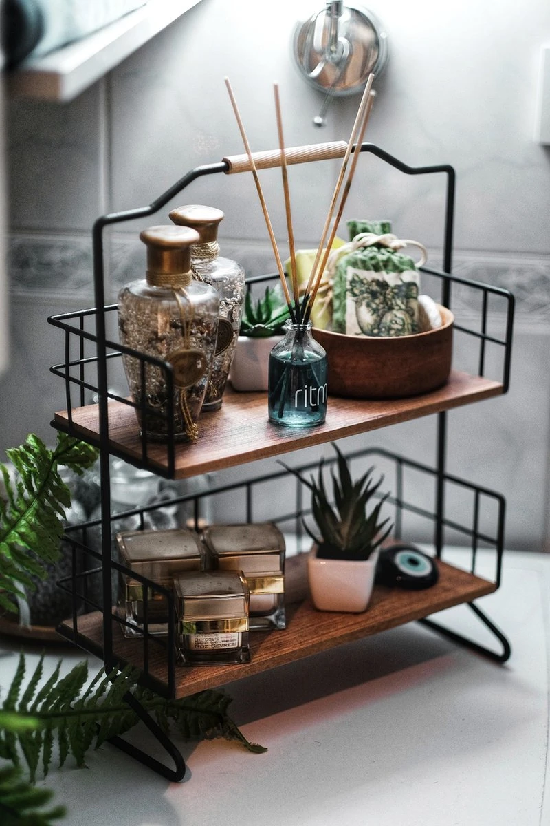 Metalen Keuken Etagere 2 Laags Van Naturn Living | Keuken Opbergrek | Kruidenpotjes Rek | Kruiden Organizer | Keuken Rek Specerijen | Mat Zwart 5 Metalen Keuken Etagere 2 Laags Van Naturn Living | Keuken Opbergrek | Kruidenpotjes Rek | Kruiden Organizer | Keuken Rek Specerijen | Mat Zwart - Afbeelding 3